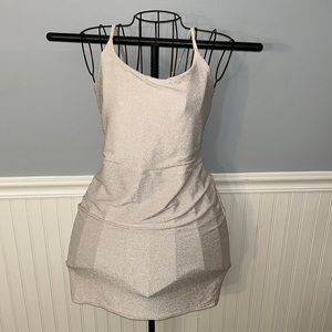 Champagne pink sparkly dress